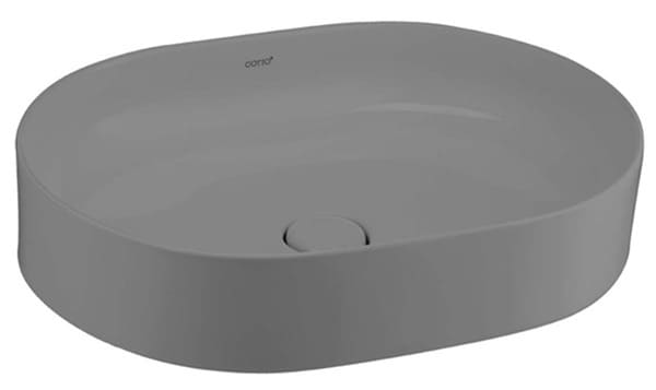 Chậu rửa mặt đặt bàn màu xám mờ COTTO C00343 MSL