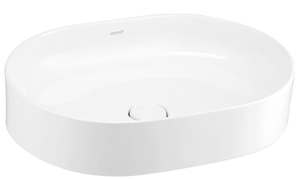 Chậu rửa mặt đặt bàn màu xám mờ COTTO C00343 MWH