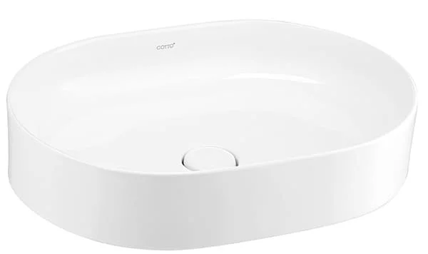 Chậu rửa mặt đặt bàn màu xám mờ COTTO C00343 MWH