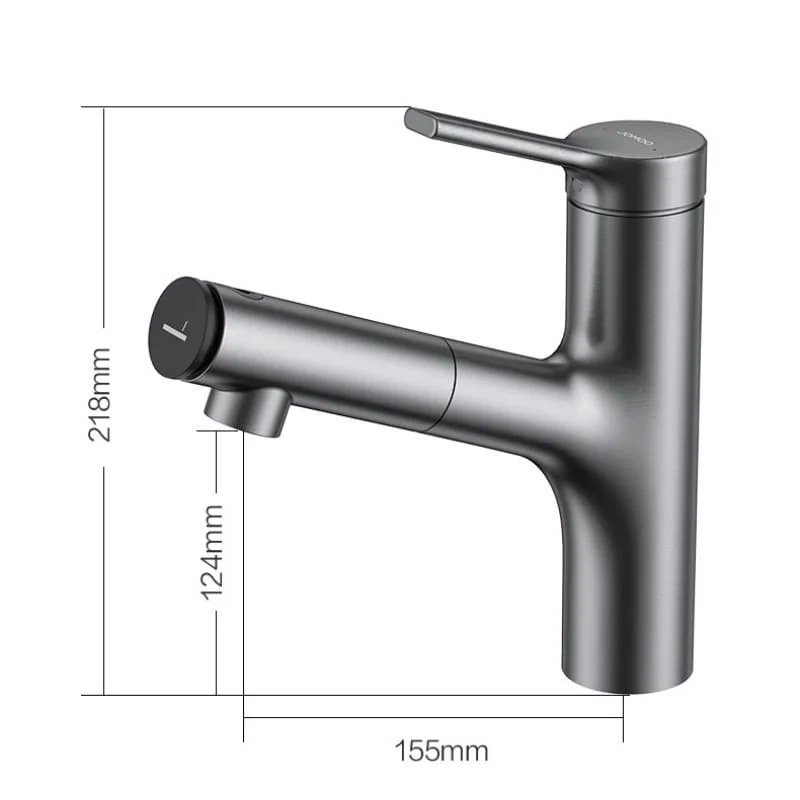 Bản vẽ Vòi Lavabo Dây Rút Jomoo 32344-574/1B1-Z
