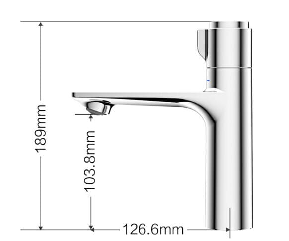 Bản vẽ Vòi Lavabo Nhiệt Độ Jomoo 32403-665/1B-Z