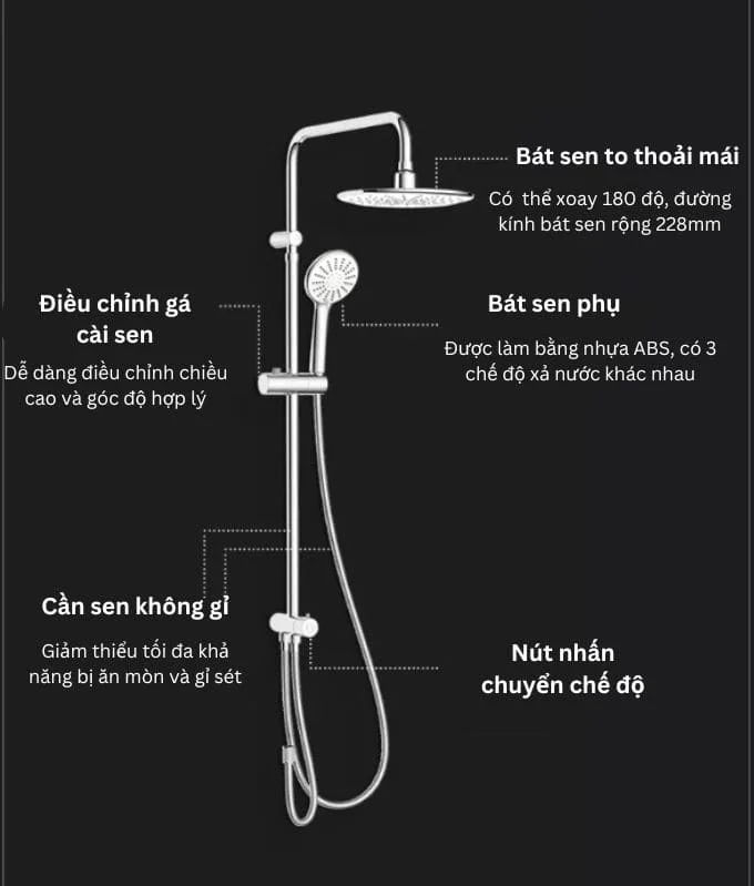 Cây Sen Tắm Jomoo 36313-012/1B-I011