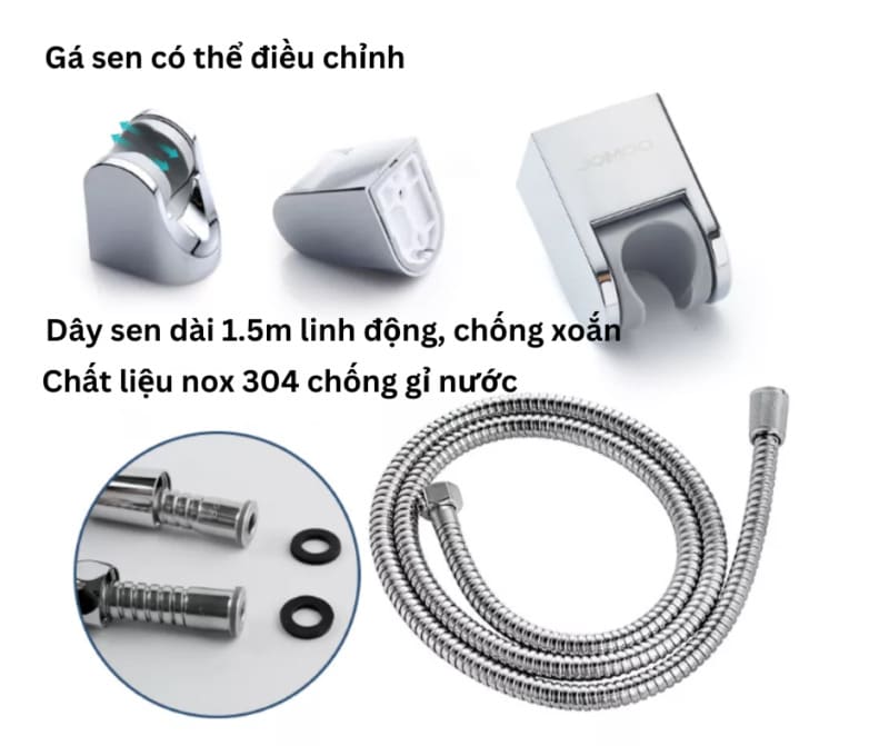 Bát Sen Cầm Tay 3 Chế Độ Jomoo S105013-2B02-I011 