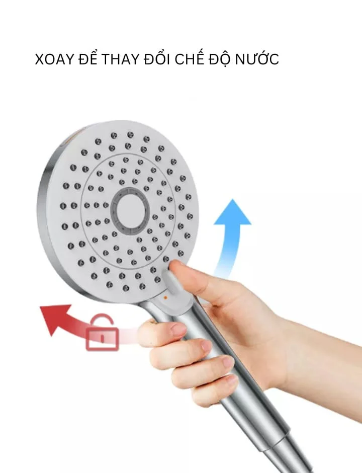 Bát Sen Cầm Tay 3 Chế Độ Jomoo S178014-2B02-1