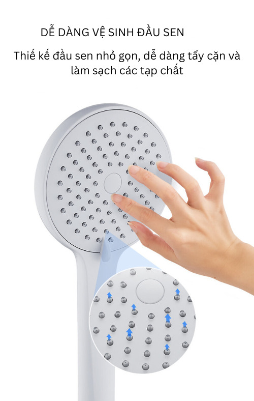 Bát Sen Cầm Tay 3 Chế Độ Jomoo S182013-1T01-I012