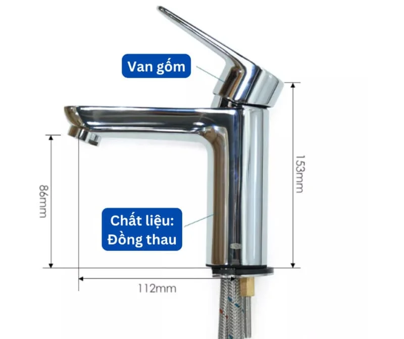 Vòi Lavabo Nóng Lạnh Jomoo 32348-484/1B-Z
