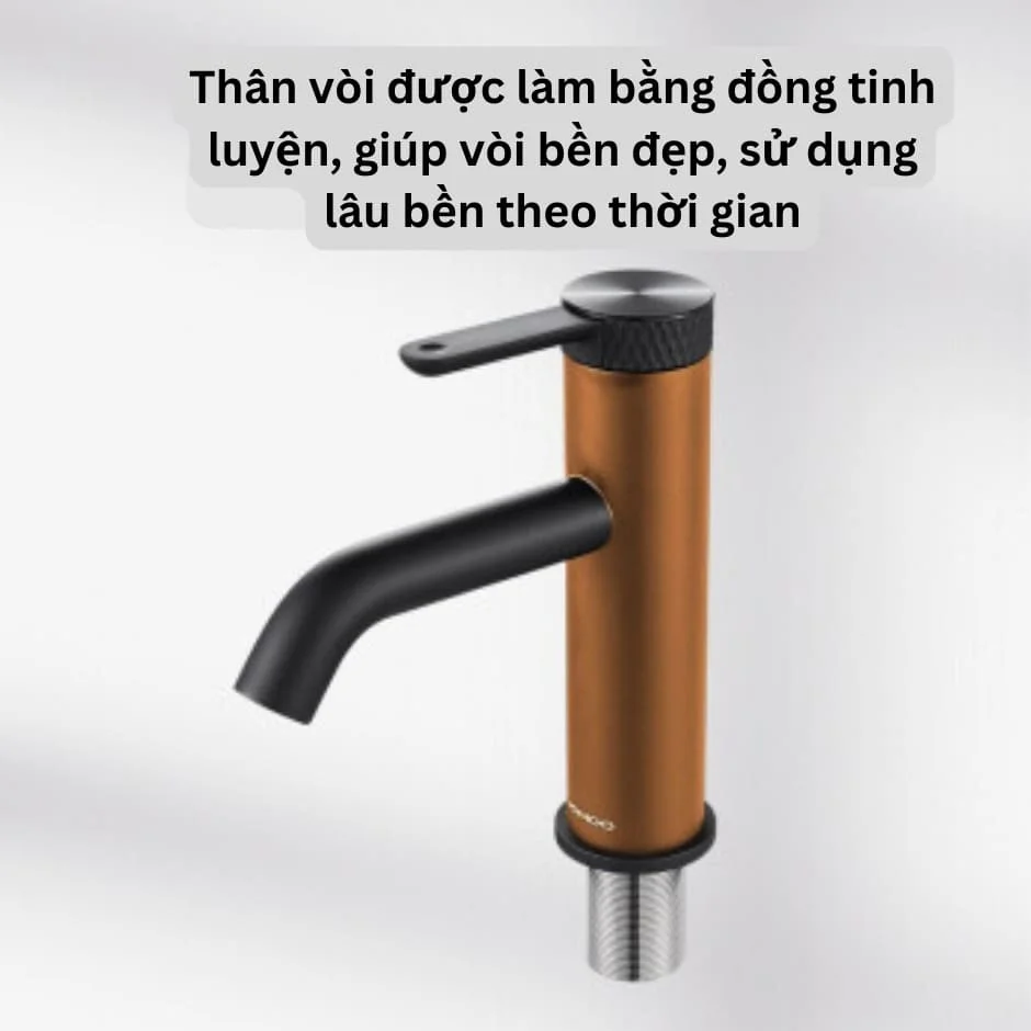 Vòi Lavabo Nóng Lạnh Jomoo 32334-772/DB-Z Màu Đen
