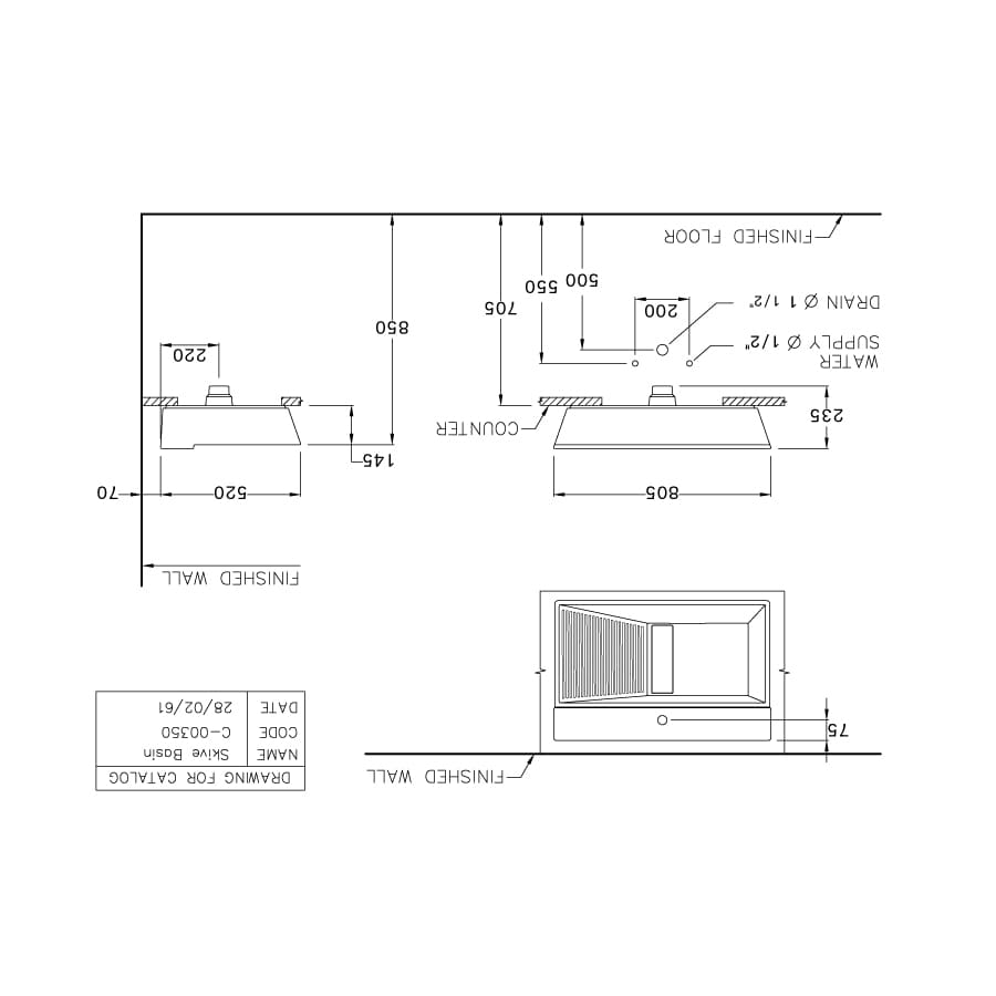 Chậu Lavabo Đặt Bàn Cotto C00350