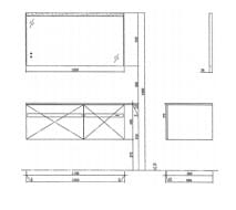 Bản vẽ Tủ Chậu JOMOO A2420-187T-1
