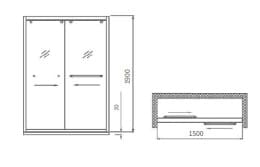 Bản vẽ Phòng Tắm Kính JOMOO M1H5A-0A01-JMW