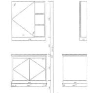 Bản vẽ Tủ Chậu JOMOO XA2011-136V-1
