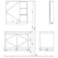 Bản vẽ Tủ Chậu JOMOO XA2011-146V-1