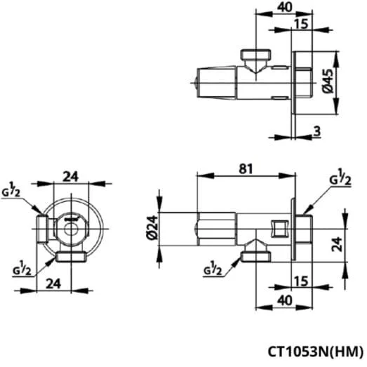Van Chia Nước COTTO CT1053N(HM)