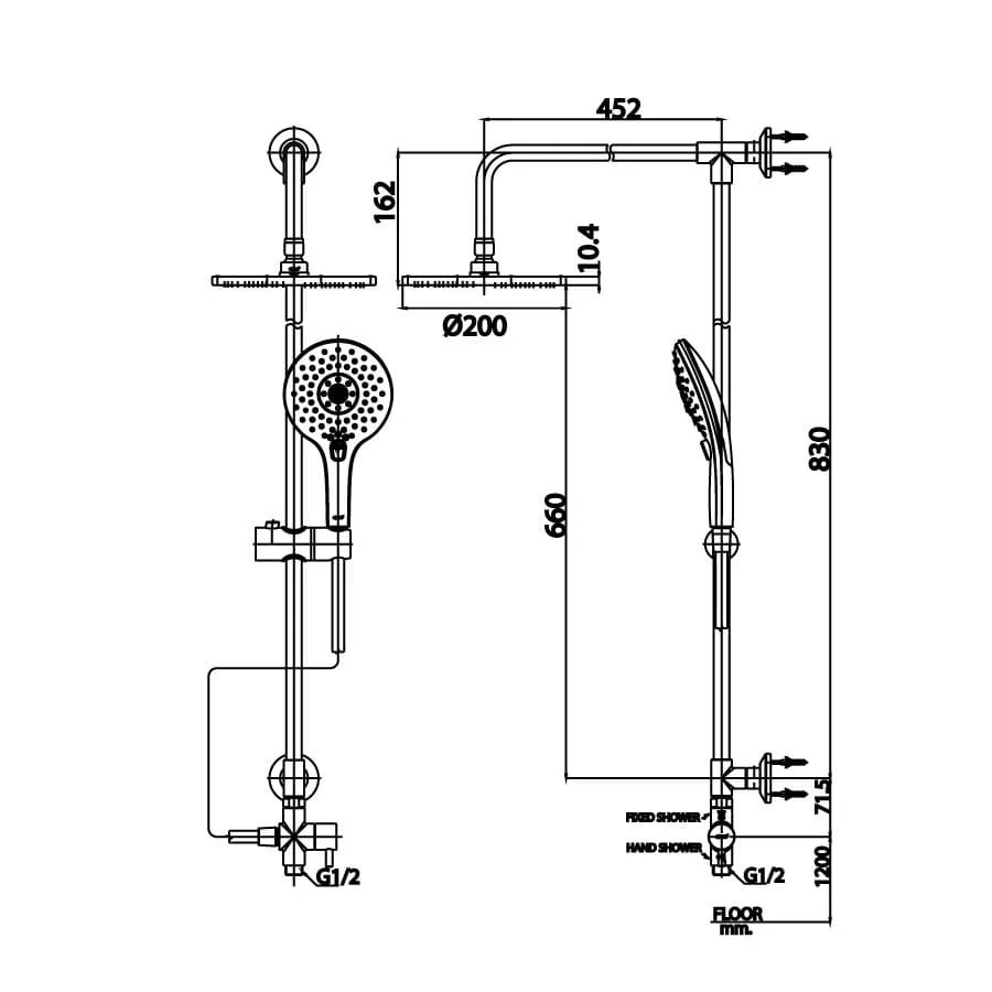 Cây Sen Tắm Cotto CT623Z94Z001