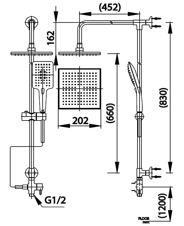 Cây Sen Tắm Cotto CT623Z95Z89