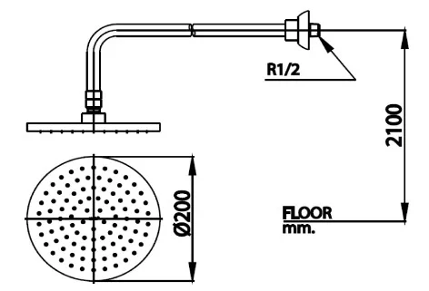 Bát sen tắm âm tường COTTO Z94#BL