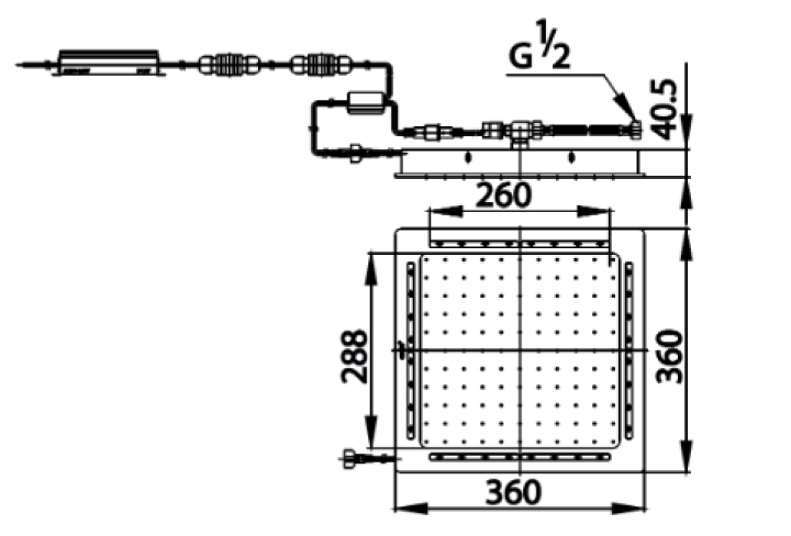 Bản vẽ Bát sen tắm âm trần COTTO Z12