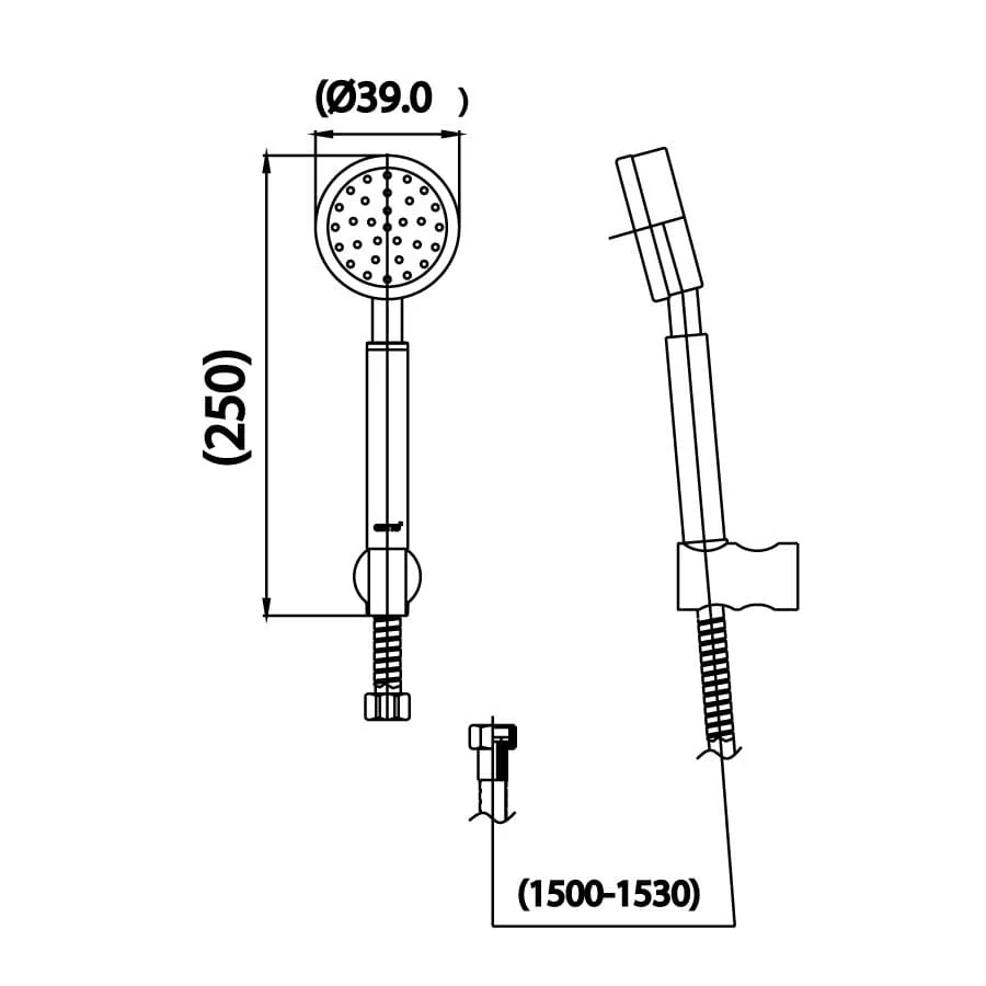 Bản vẽ Bát sen tắm 1 chế độ COTTO ZH021#SA(HM)