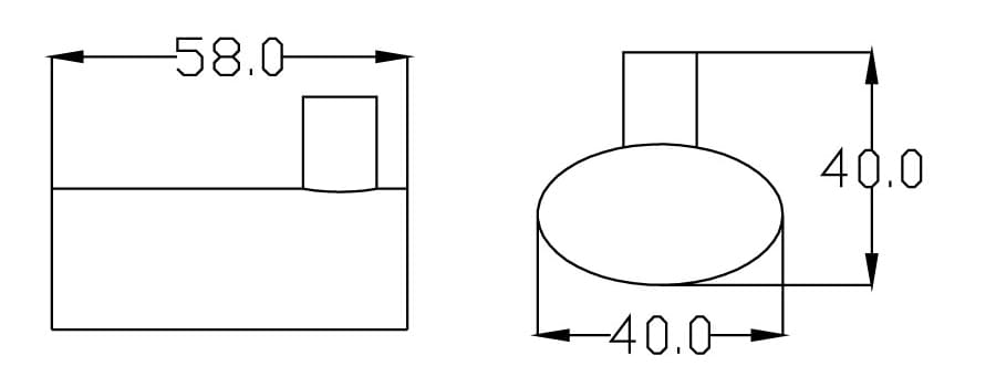 Bản vẽ Móc áo đơn Cotto CT0021WD(HM)