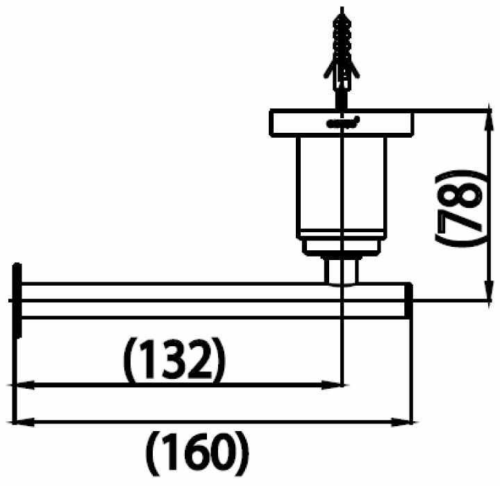 Bản vẽ Móc giấy vệ sinh COTTO CT0025WD(HM)