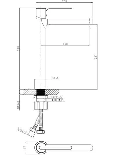 Vòi lavabo  Huge H-2600AB