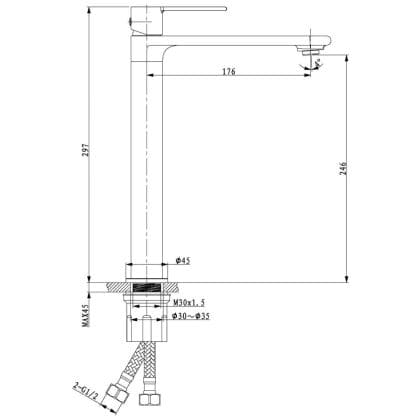 Vòi lavabo  Huge H-8600AB