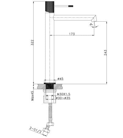 Vòi lavabo Huge H-8900A1