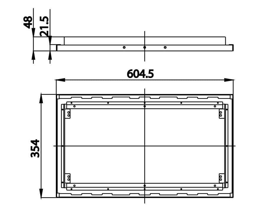Bản vẽ Khung giá đỡ bát sen COTTO ZF01B600