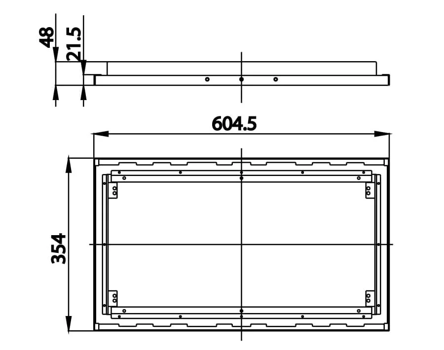 Bản vẽ Khung giá đỡ bát sen COTTO ZF01B600