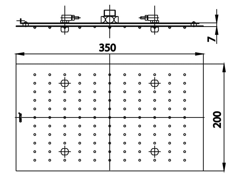Bản vẽ Bát sen mưa âm trần COTTO ZF01MRC