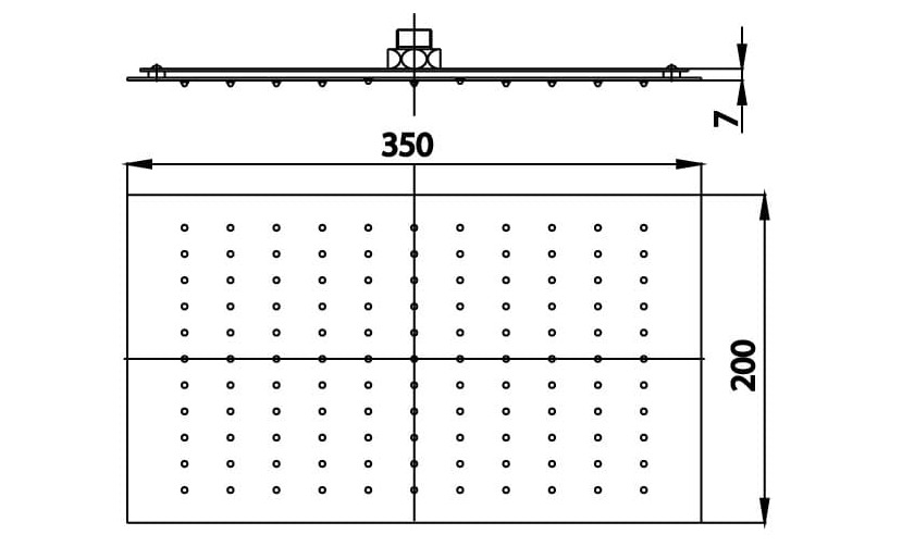 Bát sen mưa âm trần COTTO ZF01RS