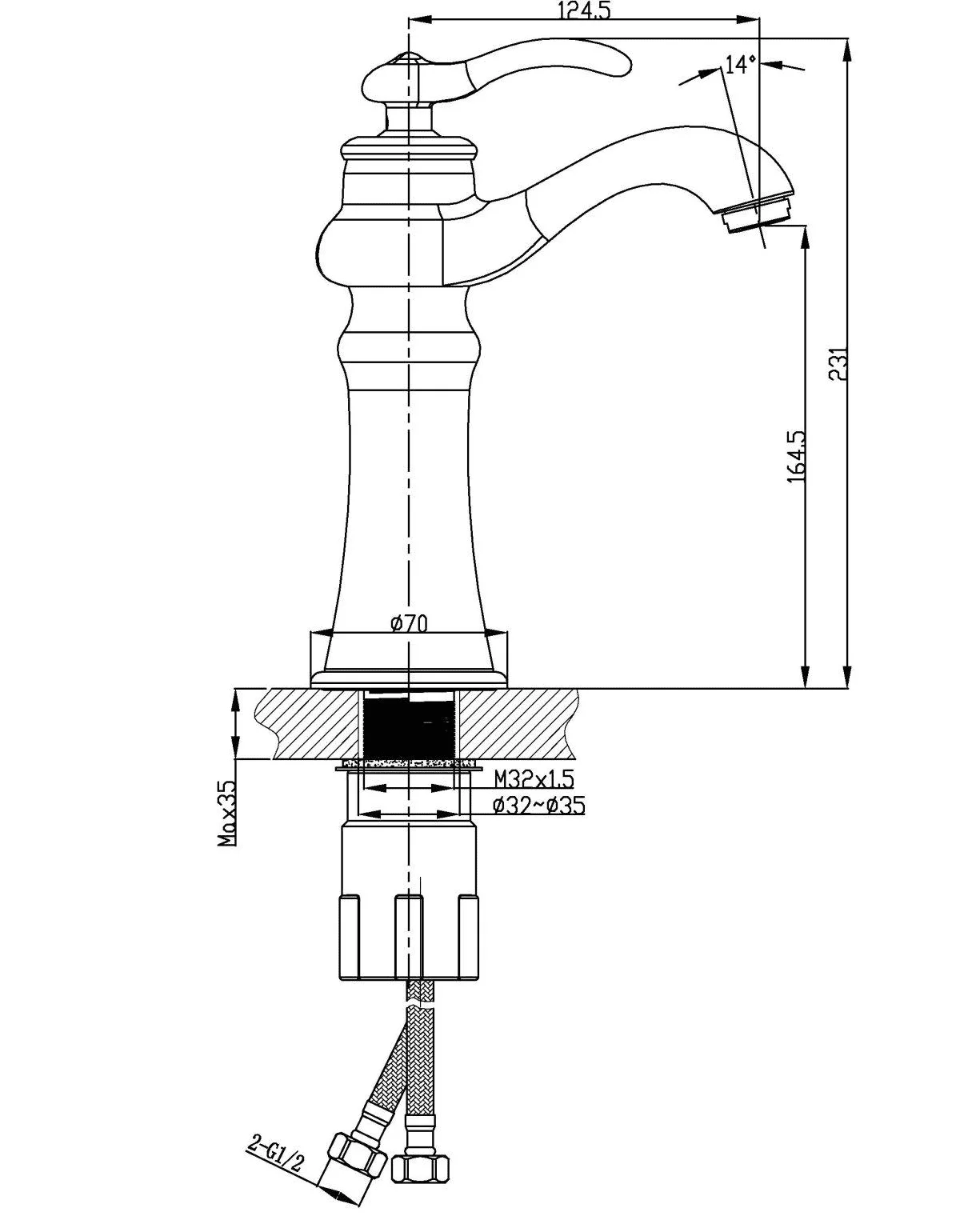Vòi lavabo Huge H-H900AR