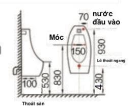 Bản vẽ bồn tiểu Huge H-TN025