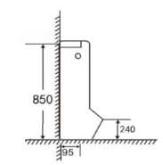 Bản vẽ bồn tiểu Huge H-TN055