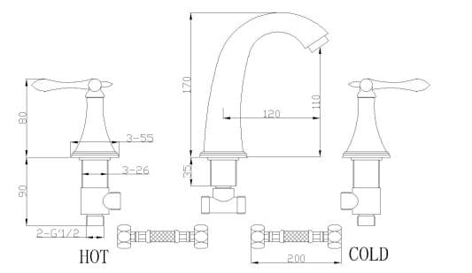 Vòi lavabo Huge H-W300VG