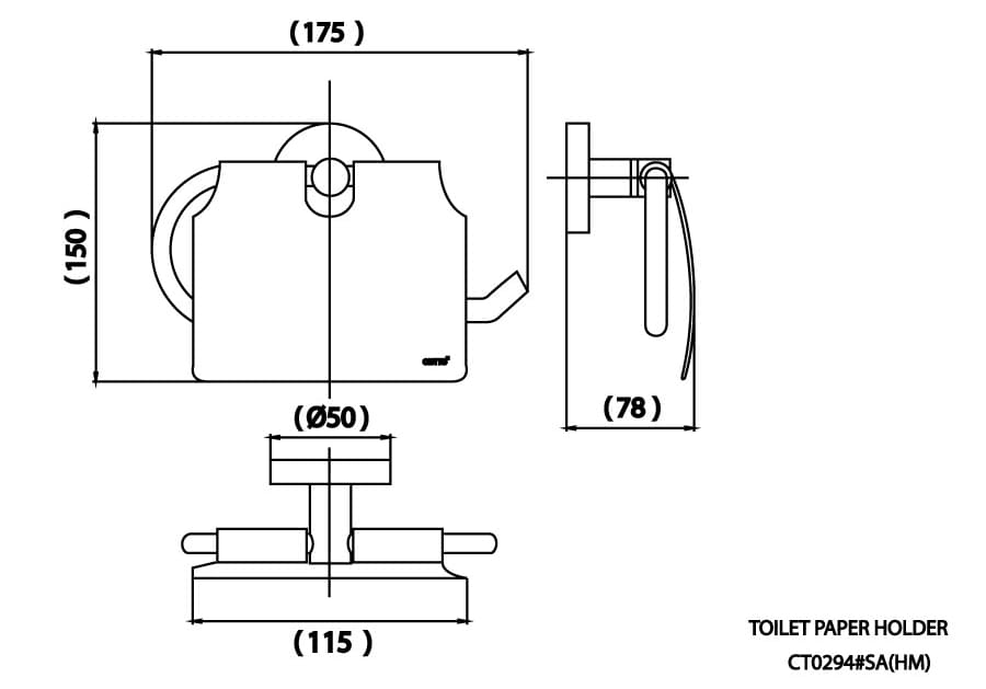 Móc giấy vệ sinh COTTO CT0294#SA(HM)