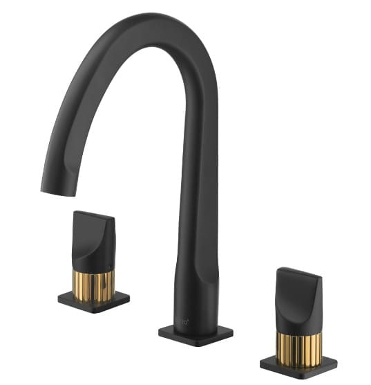 Vòi rửa mặt lavabo nóng lạnh 3 lỗ COTTO CT2282C44#BLGR