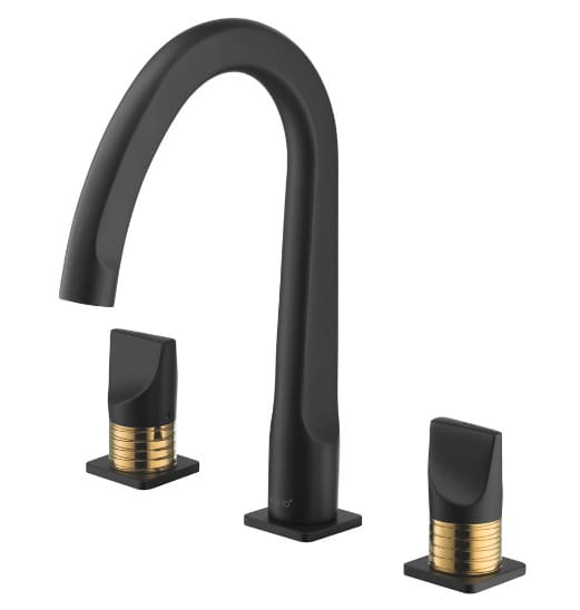 Vòi rửa mặt lavabo nóng lạnh 3 lỗ COTTO CT2282C46#BLGR