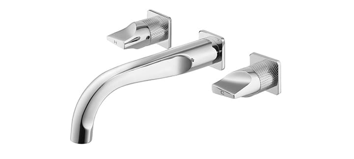 Vòi rửa mặt lavabo nóng lạnh 3 lỗ gắn tường COTTO CT2283C45