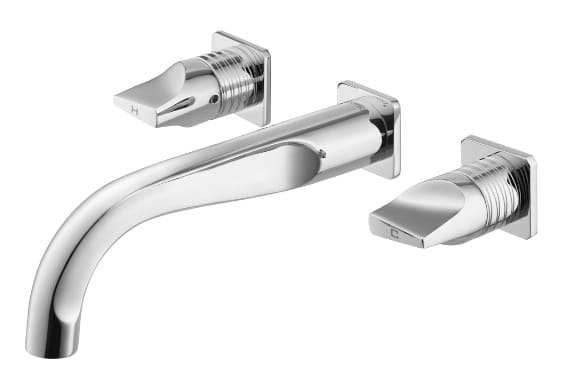 Vòi rửa mặt lavabo nóng lạnh 3 lỗ gắn tường COTTO CT2283C46