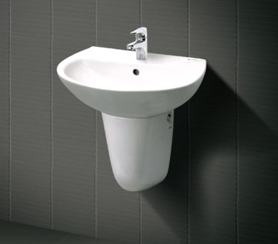 Lavabo rửa mặt chân lửng Inax L-285V+L-288VC