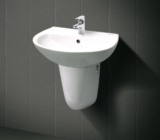 Lavabo rửa mặt chân lửng Inax L-288V+L-288VC