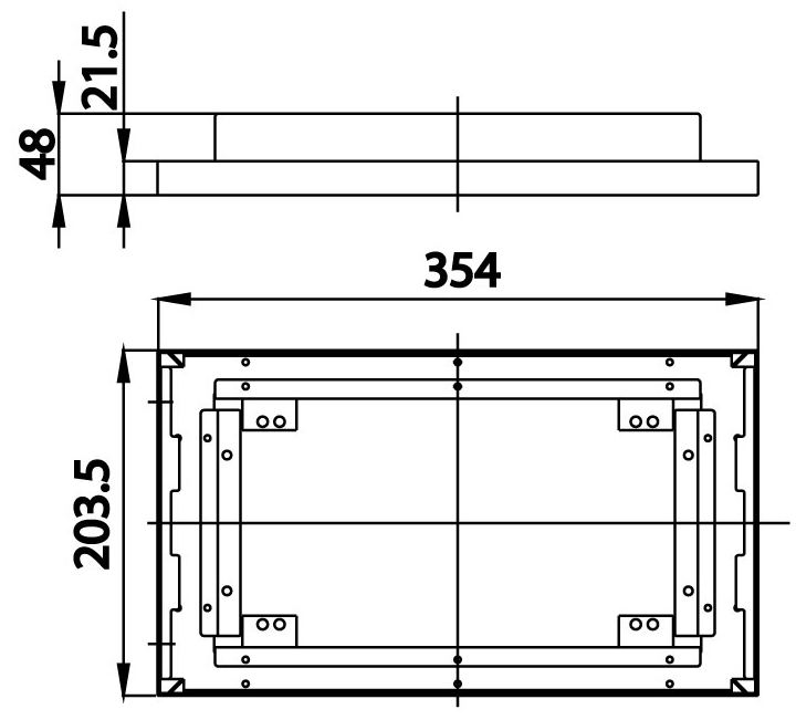Bản vẽ Khung giá đỡ bát sen COTTO ZF01B200