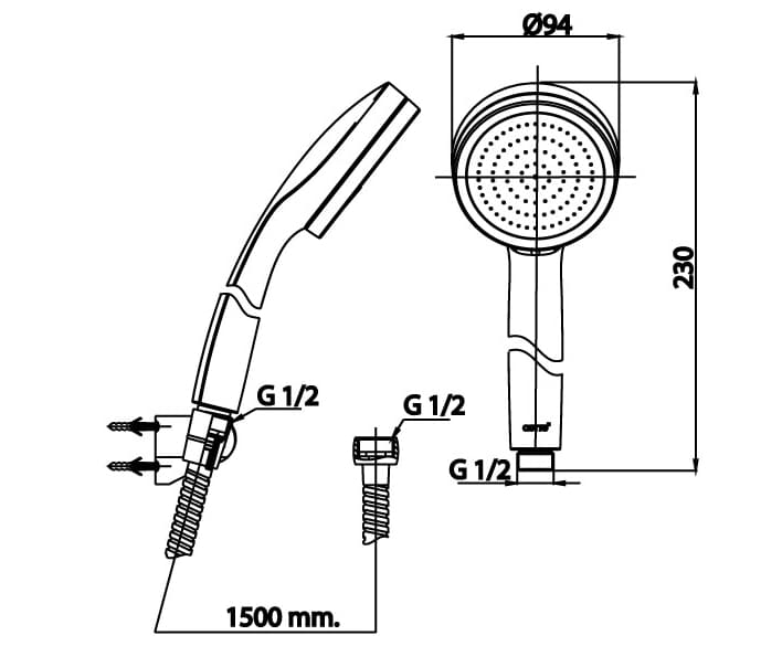 Bản vẽ Bát sen tắm 1 chế độ COTTO ZH020#WH(HM)