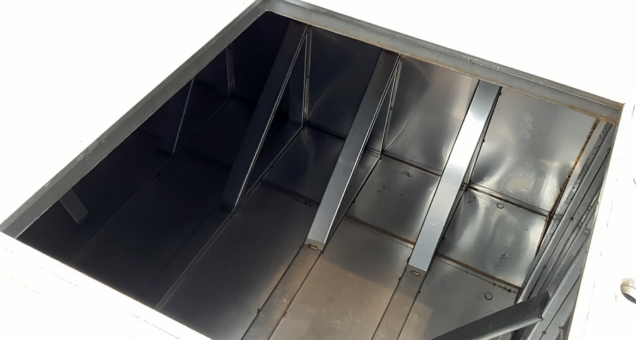 Kết cấu bên trong bể nước ngầm inox Sơn Hà 2000l