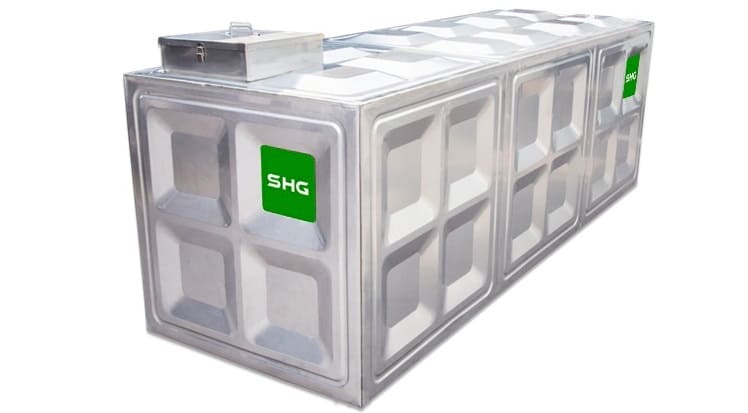 Bể ngầm chôn dưới lòng đất Sơn Hà Xanh 4500l