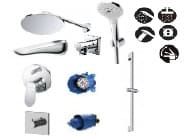 Tổ hợp sen tắm âm tường TOTO TBW07003A/TBW01010A/TBG01001B/TBG01304BA/TBN01001B/TBV02103B/TBN01002B/TBW02013B/TBW07019A