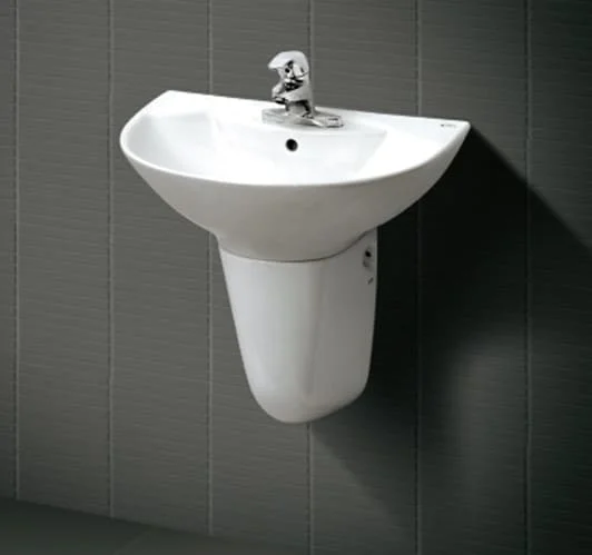 Lavabo treo tường chân lửng Inax L-288V+L-288VC