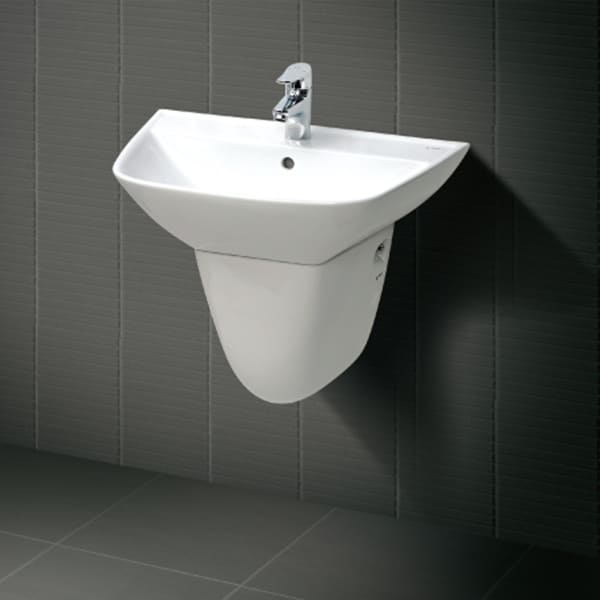 Lavabo treo tường chân lửng Inax L-297V+L-297VC