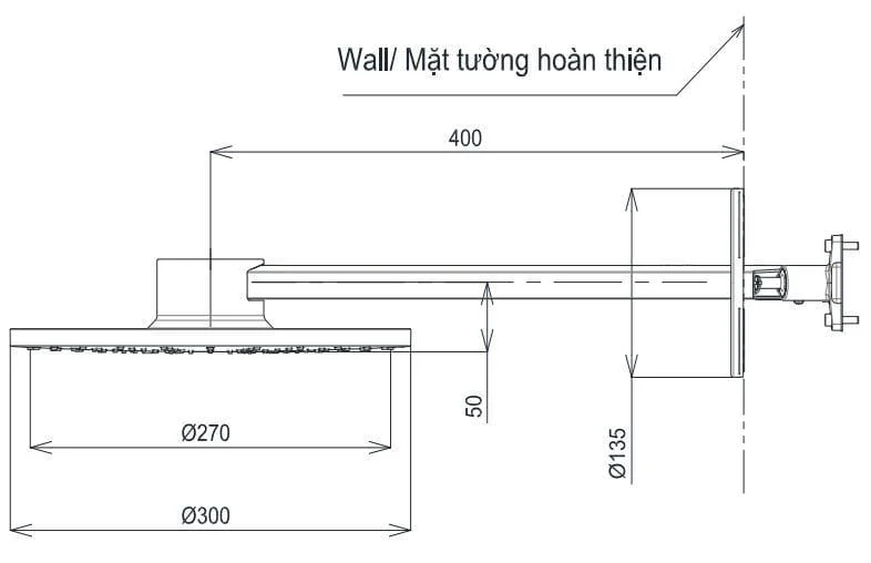 Bản vẽ Bát sen gắn tường TOTO TBW07004A